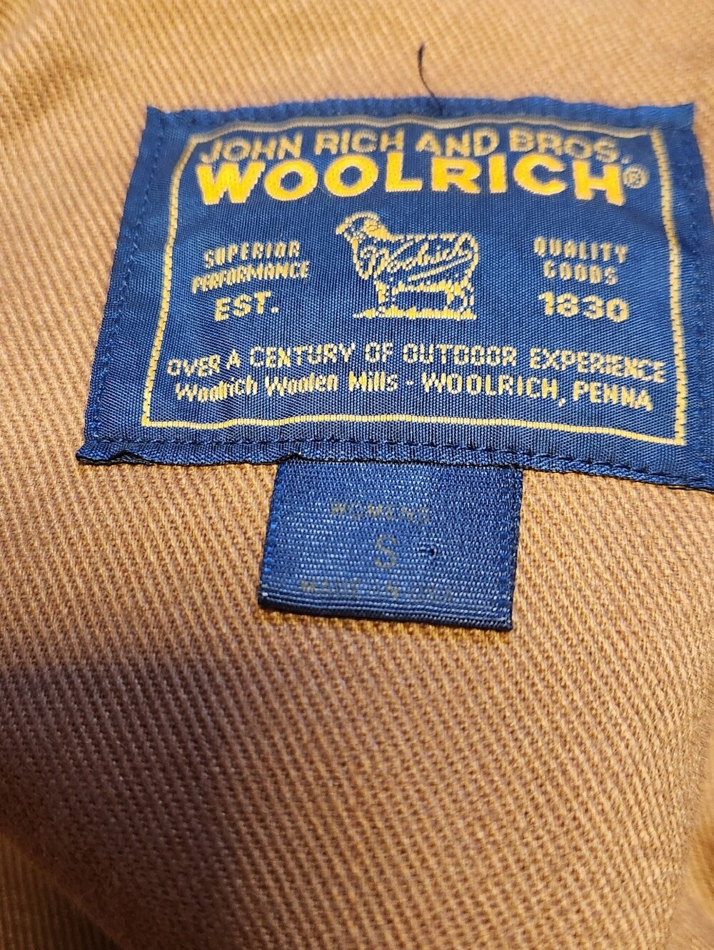 WOOLRICH Wool Blanket Coat Women S Small Striped Button Jacket USA Vintage Aztec - Picture 9 of 10